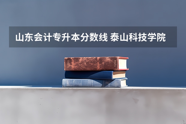 山东会计专升本分数线 泰山科技学院专升本招生专业简介：会计学专业？
