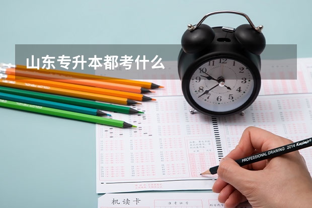 山东专升本都考什么